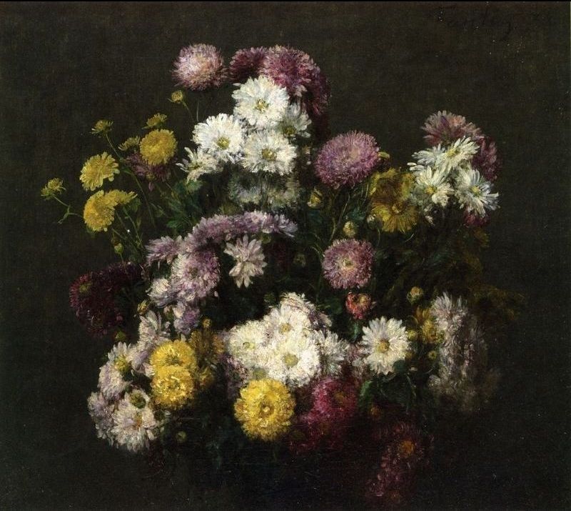 Henri Fantin-Latour Flowers, Chrysanthemums